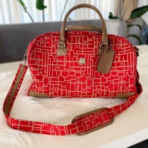 Vintage DVF Monogrammed Weekend Travel Bag